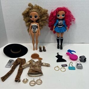 L.O.L. SURPRISE! O.M.G. Dolls groovy babe Da Boss and Class Prez dolls lol